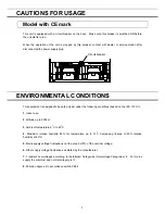 Preview for 8 page of Sanyo MPR-411F Instruction Manual