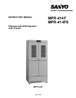 Sanyo MPR-414F - Commercial Solutions Refrigerator Instruction Manual preview