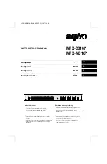 Preview for 1 page of Sanyo MPX-CD16P Instruction Manual