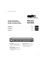 Preview for 1 page of Sanyo MPX-CD4 Instruction Manual