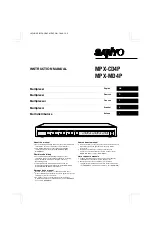 Sanyo MPX-CD4P Instruction Manual preview