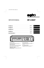 Sanyo MPX-CD92P Instruction Manual preview