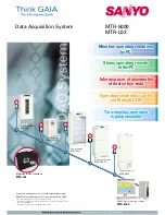 Sanyo MTR-5000 Specifications preview