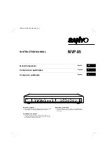 Sanyo MVP-85 Instruction Manual preview