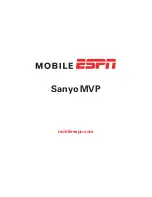 Sanyo MVP User Manual предпросмотр