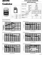 Предварительный просмотр 1 страницы Sanyo N-1250SCRL Cadnica Specifications