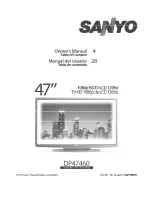 Sanyo NET@ DP47460 Owner'S Manual preview