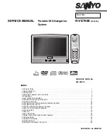 Preview for 1 page of Sanyo NV-E7500 - Navigation System With DVD Player Service Manual