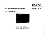 Предварительный просмотр 1 страницы Sanyo NVM-4050 Instruction Manual