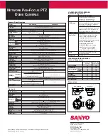 Preview for 2 page of Sanyo Pan-Focus VCC-P9574N Specifications