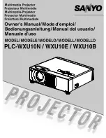 Preview for 1 page of Sanyo PCL-WXU10B Owner'S Manual