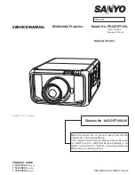 Sanyo PDG-DET100L - SXGA+ DLP Projector Service Manual preview