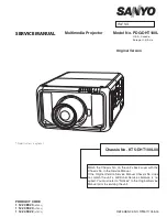 Sanyo PDG-DHT100L - DLP Projector - HD 1080p Service Manual preview