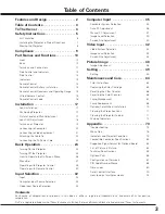 Preview for 3 page of Sanyo PDG-DHT8000L - 8000 Lumens Owner'S Manual