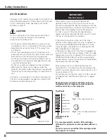 Preview for 6 page of Sanyo PDG-DHT8000L - 8000 Lumens Owner'S Manual