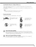 Preview for 7 page of Sanyo PDG-DHT8000L - 8000 Lumens Owner'S Manual