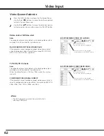 Preview for 42 page of Sanyo PDG-DHT8000L - 8000 Lumens Owner'S Manual