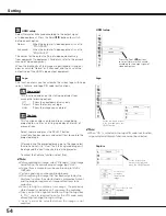 Preview for 54 page of Sanyo PDG-DHT8000L - 8000 Lumens Owner'S Manual