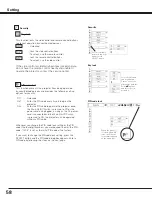 Preview for 58 page of Sanyo PDG-DHT8000L - 8000 Lumens Owner'S Manual