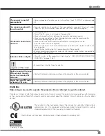 Preview for 75 page of Sanyo PDG-DHT8000L - 8000 Lumens Owner'S Manual