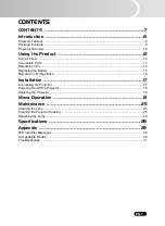 Preview for 8 page of Sanyo PDG-DSU20 - SVGA DLP Projector Owner'S Manual