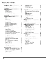 Preview for 4 page of Sanyo PDG-DWL2500 - 2500 Lumens Owner'S Manual