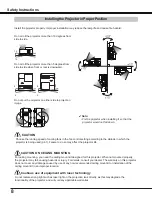 Preview for 8 page of Sanyo PDG-DWL2500 - 2500 Lumens Owner'S Manual