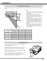 Preview for 15 page of Sanyo PDG-DWL2500 - 2500 Lumens Owner'S Manual