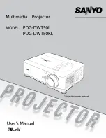 Sanyo PDG-DWT50KL User Manual preview