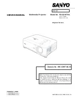 Preview for 1 page of Sanyo PDG-DWT50L - WXGA DLP Projector Service Manual