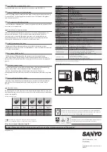 Preview for 2 page of Sanyo PDG-DWT50L - WXGA DLP Projector Specifications