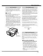 Preview for 7 page of Sanyo PDG-DXL2000 - 2000 Lumens Owner'S Manual