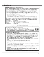 Preview for 9 page of Sanyo PDG-DXL2000 - 2000 Lumens Owner'S Manual