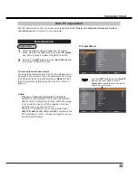 Preview for 33 page of Sanyo PDG-DXL2000 - 2000 Lumens Owner'S Manual