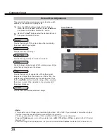 Preview for 38 page of Sanyo PDG-DXL2000 - 2000 Lumens Owner'S Manual