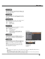 Preview for 45 page of Sanyo PDG-DXL2000 - 2000 Lumens Owner'S Manual