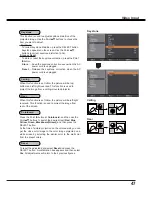 Preview for 47 page of Sanyo PDG-DXL2000 - 2000 Lumens Owner'S Manual