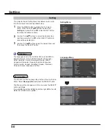 Preview for 50 page of Sanyo PDG-DXL2000 - 2000 Lumens Owner'S Manual