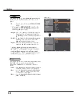 Preview for 52 page of Sanyo PDG-DXL2000 - 2000 Lumens Owner'S Manual