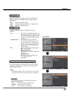 Preview for 53 page of Sanyo PDG-DXL2000 - 2000 Lumens Owner'S Manual