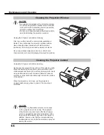 Preview for 66 page of Sanyo PDG-DXL2000 - 2000 Lumens Owner'S Manual