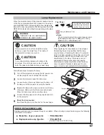 Preview for 67 page of Sanyo PDG-DXL2000 - 2000 Lumens Owner'S Manual