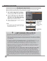 Preview for 68 page of Sanyo PDG-DXL2000 - 2000 Lumens Owner'S Manual