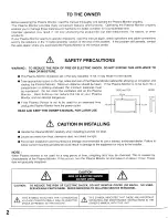 Предварительный просмотр 2 страницы Sanyo PDP-32H1AN Owner'S Manual