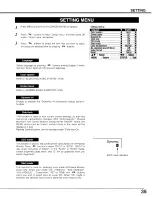 Предварительный просмотр 35 страницы Sanyo PDP-42AN Owner'S Manual