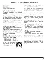 Предварительный просмотр 3 страницы Sanyo PDP-42H2A Owner'S Manual