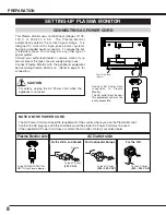 Предварительный просмотр 8 страницы Sanyo PDP-42WV1 Owner'S Manual