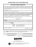 Preview for 43 page of Sanyo PDP42H2W Owner'S Manual