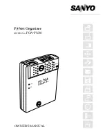 Sanyo PJ-Net Organizer POA-PN30 Owner'S Manual preview