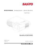 Preview for 1 page of Sanyo PJLINK PDG-DXL100 Service Manual